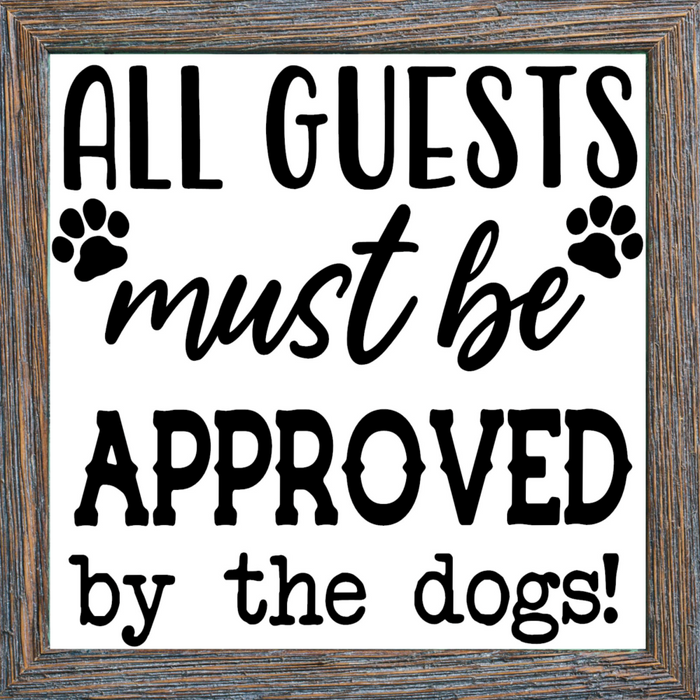 Wreath Sign, Dog Sign, 10"x10" Metal Sign, DECOE-134, Sign For Wreath, DecoExchange - DecoExchange