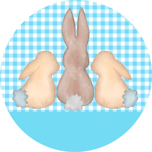 Wreath Sign, Easter Sign, 18" Wood Round  Sign DECOE-404, Sign For Wreath, DecoExchange