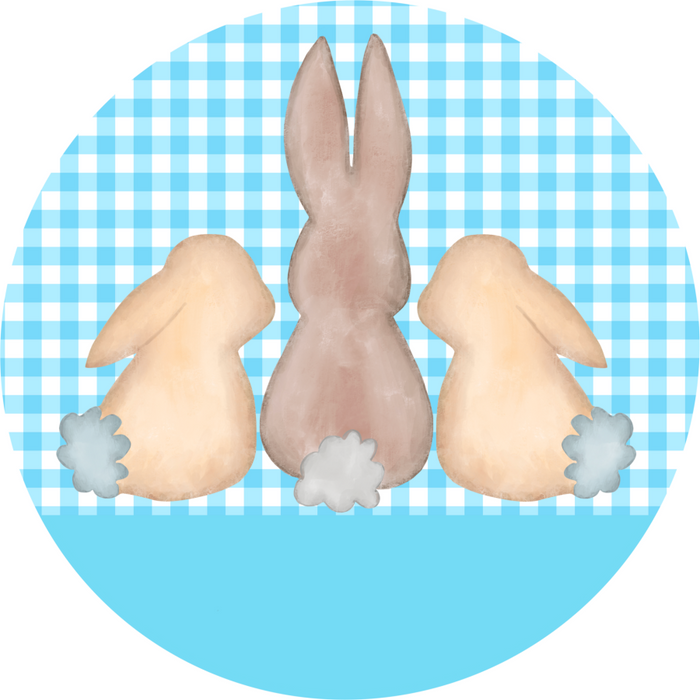 Wreath Sign, Easter Sign, 18" Wood Round  Sign DECOE-404, Sign For Wreath, DecoExchange