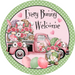 Wreath Sign, Every Bunny Welcome, Round Easter Sign, Easter Truck, DECOE-512, Sign For Wreath, DecoExchange - DecoExchange