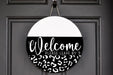 Wreath Sign, Everyday Sign, Funny Welcome, Leopard Print sign, DECOE-1131, Sign For Wreath, Door Hanger, DecoExchange - DecoExchange®