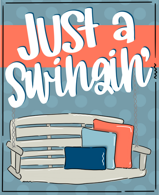 Wreath Sign, Everyday Sign, Porch Sign, Swing Sign, 8x10", Metal Sign, DECOE-191, DecoExchange, Sign For Wreath - DecoExchange