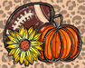 Wreath Sign, Fall Football Sign, Fall Sign, 8x10" Metal Sign DECOE-709, Sign For Wreath, DecoExchange - DecoExchange