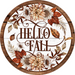 Wreath Sign, Fall Sign, Harvest Sign, DECOE-2113, Sign For Wreath, Round Sign, DecoExchange - DecoExchange®