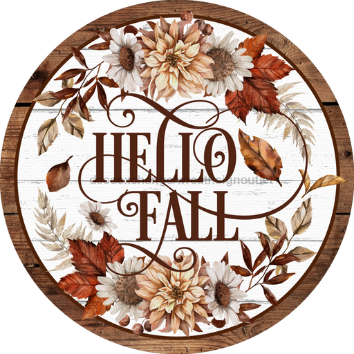 Wreath Sign, Fall Sign, Harvest Sign, DECOE-2113, Sign For Wreath, Round Sign, DecoExchange - DecoExchange®