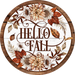 Wreath Sign, Fall Sign, Harvest Sign, DECOE-2113, Sign For Wreath, Round Sign, DecoExchange - DecoExchange®