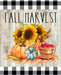 Wreath Sign, Fall Harvest Sign, Sunflower Fall Sign, 8x10" Metal Sign DECOE-846, Sign For Wreath, DecoExchange - DecoExchange