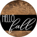 Wreath Sign Fall Hello Decoe-2342 For Round 10 Wood