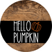 Wreath Sign Fall Hello Pumpkin Decoe-2341 For Round 12 metal