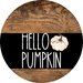 Wreath Sign Fall Hello Pumpkin Decoe-2344 For Round 10 Metal