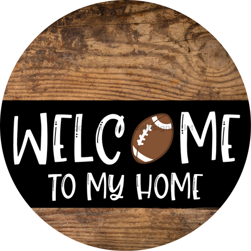 Wreath Sign, Football Sign, Welcome To My Home Sign, DECOE-2323, Sign For Wreath, Round Sign, DecoExchange - DecoExchange®