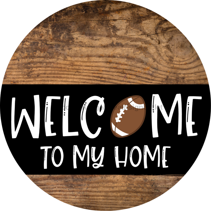 Wreath Sign, Football Sign, Welcome To My Home Sign, DECOE-2323, Sign For Wreath, Round Sign, DecoExchange - DecoExchange®