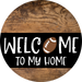 Wreath Sign, Football Sign, Welcome To My Home Sign, DECOE-2323, Sign For Wreath, Round Sign, DecoExchange - DecoExchange®