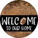 Wreath Sign, Football Sign, Welcome To Our Home Sign, DECOE-2323, Sign For Wreath, Round Sign, DecoExchange - DecoExchange®