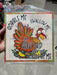 Wreath Sign, Gobble Me Thanksgiving Turkey 10"x10" Metal Sign DECOE-199DecoExchange, Sign For Wreath - DecoExchange