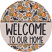 Wreath Sign Halloween Wreath Sign Pumpkin Fall Decoe-2384 For Round 12 metal