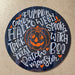 Wreath Sign, Halloween Pumpkin Typography 18" Wood Round  Sign DECOE-150, DecoExchange, Sign For Wreaths