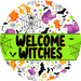 Wreath Sign, Halloween Sign, Witch Sign, DECOE-2125, Sign For Wreath, Round Sign, DecoExchange - DecoExchange®