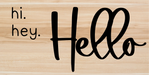 Wreath Sign Hello 6X12 Metal Decoe-4223 Decoexchange For