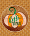 Wreath Sign, Hello Pumpkin Gold Sign, Fall Sign, 8x10" Metal Sign DECOE-857, Sign For Wreath, DecoExchange - DecoExchange