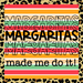 Wreath Sign, Margaritas, 10"x10" Metal Sign DECOE-596, Sign For Wreath, DecoExchange - DecoExchange
