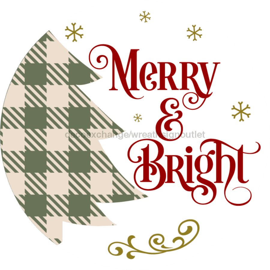 Wreath Sign, Merry Christmas Ho Ho Ho - 12 Round Metal Sign - DECOE-056,  DecoExchange, Sign For Wreaths