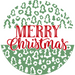 Wreath Sign, Merry Christmas Leopard, Christmas Sign, 18" Wood Round,  Sign, DECOE-570, DecoExchange, Sign For Wreath