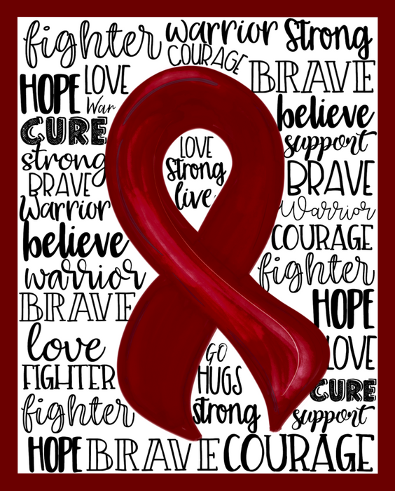 Wreath Sign, Multiple Myeloma Awareness Sign, 8x10" Metal Sign DECOE-912, Sign For Wreath, DecoExchange - DecoExchange