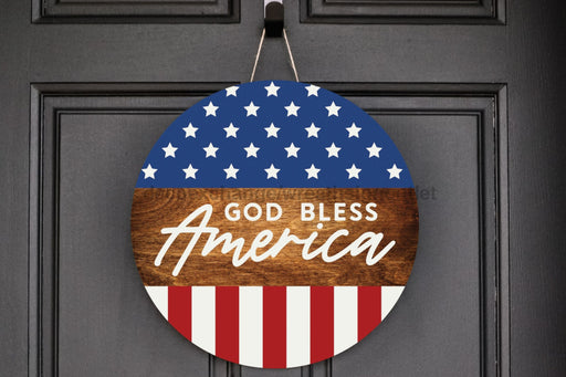 Wreath Sign, Patriotic Sign, DECOE-2055, Sign For Wreath, Door Hanger, DecoExchange - DecoExchange®