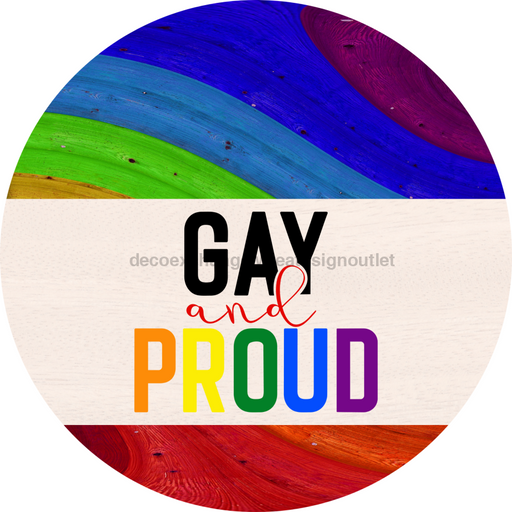 Wreath Sign, Pride Sign, DECOE-2037, Sign For Wreath, Round Sign, DecoExchange - DecoExchange®