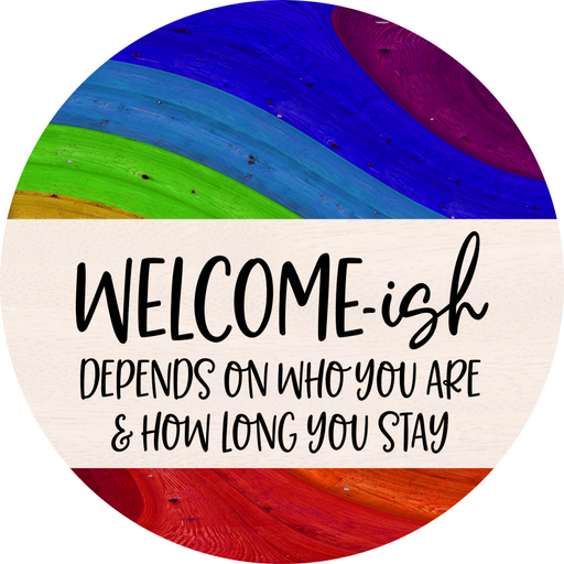 Wreath Sign, Pride Sign, DECOE-2042, Sign For Wreath, Round Sign, DecoExchange - DecoExchange®