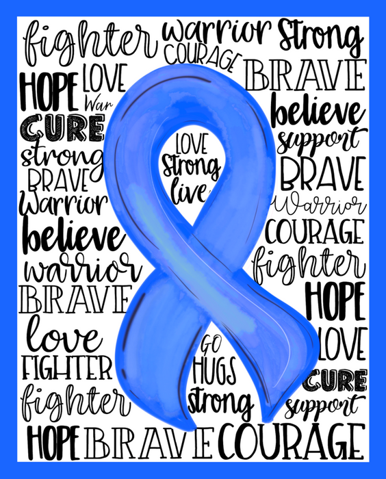 Wreath Sign, Prostate Cancer Awareness Sign, 8x10" Metal Sign DECOE-913, Sign For Wreath, DecoExchange - DecoExchange