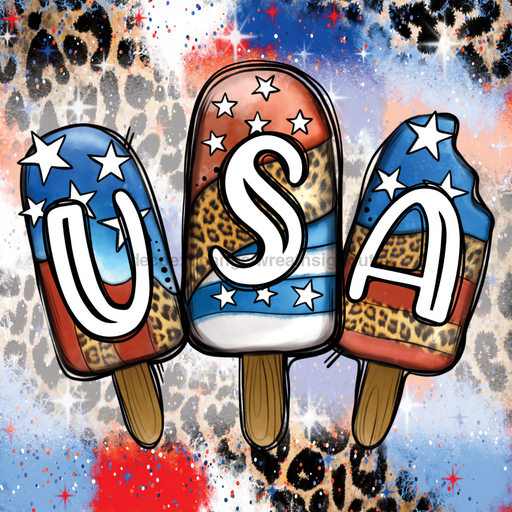 Wreath Sign, USA Patriotic Sign, 10"x10" Metal Sign DECOE-600, Sign For Wreath, DecoExchange - DecoExchange