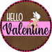 Wreath Sign, Valentine Sign, Hello Cupid, 10" Round Metal Sign CR-026, DecoExchange, Sign For Wreath - DecoExchange