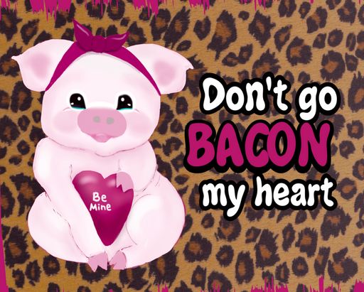 Wreath Sign, Valentine Sign, Pig Sign, leopard, 8x10"Metal Sign DECOE-382, Sign For Wreath, DecoExchange - DecoExchange
