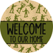 Wreath Sign Welcome Wreath Sign Army Veterans Decoe-2398 For Round 12 metal