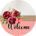 Wreath Sign, Welcome Sign, simple Sign, DECOE-541, Sign For Wreath, DecoExchange - DecoExchange