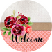 Wreath Sign, Welcome Sign, simple Sign, DECOE-541, Sign For Wreath, DecoExchange - DecoExchange