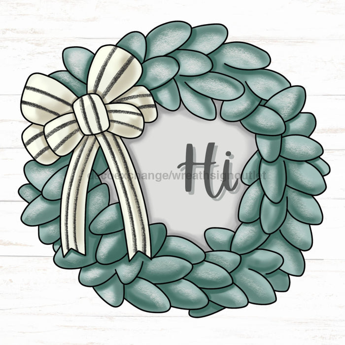 Wreath Wood Sign Pcd-W-096 22 Door Hanger