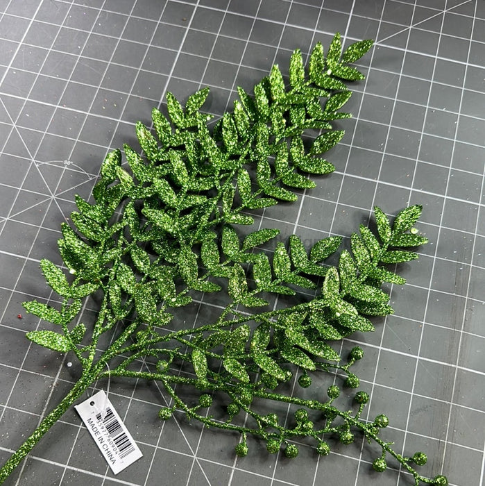 Xmas Leave Spray Grn 60904 Pick