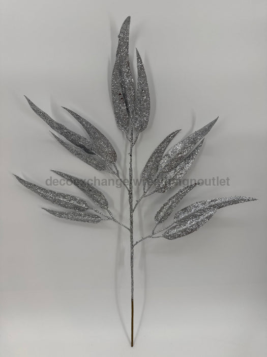 Xmas Lemon Lvs Spray Silv 60172 Pick