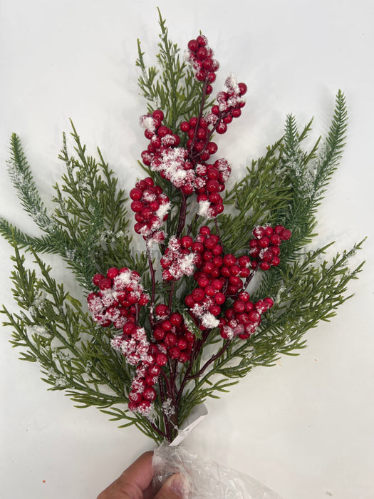 Xmas Pine/Berry Pick Snwrd 69222 Pick