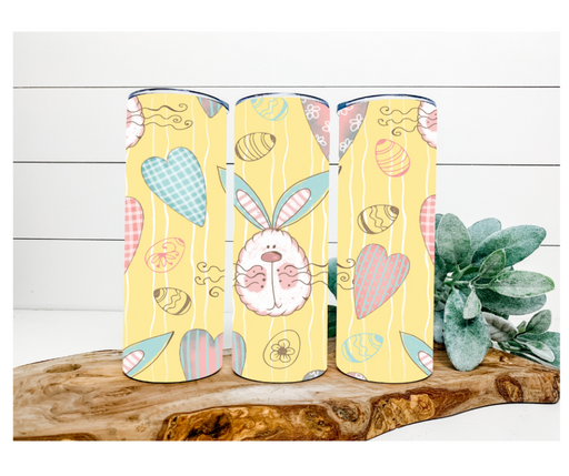 Yellow Easter Tumbler, 20 oz Skinny Tumbler DECOETUMBLER-162 - DecoExchange