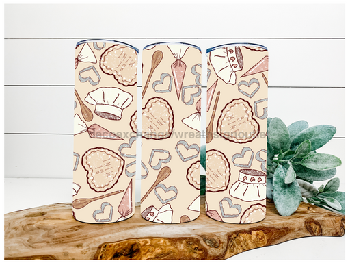 You Bake Me Crazy Valentines Day 20 oz Skinny Tumbler DECOETUMBLER-056 - DecoExchange