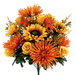 Zinnia Sunflower Rose Bush - 28 Stems 24’’ 57194ORYW Greenery