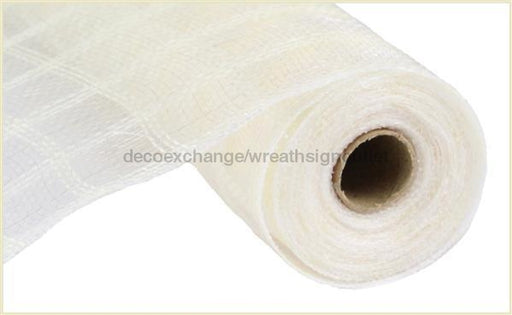 10.25X10Yd Faux Jute Check Mesh Cream Ry830683