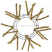 10"Wire, 20"Oad Pencil Work Wreath X12 Tie, M 18K Gold XX167908 - DecoExchange