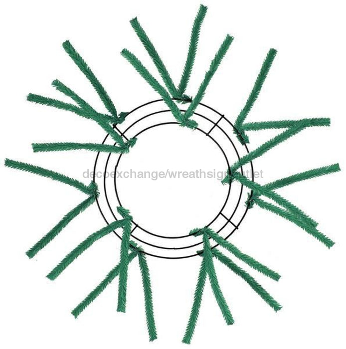 10"Wire, 20"Oad Pencil Work Wreath X12 Ties, Emerald XX167806 - DecoExchange