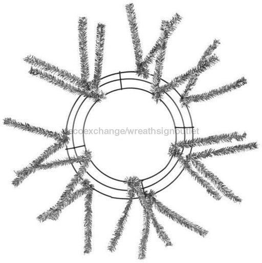10"Wire, 20"Oad Pencil Work Wreath X12 Ties, Met Slvr XX167926 - DecoExchange