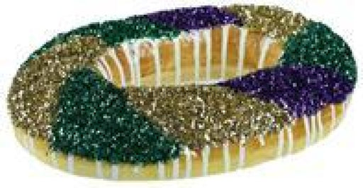 11.5"L X 7.5"W KING CAKE Mardi Gras MZ2100 - DecoExchange